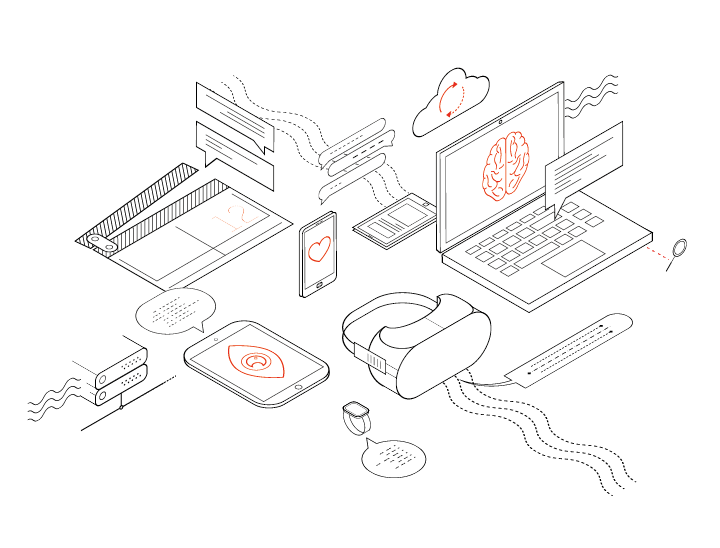 Illustration Digitale Beratung