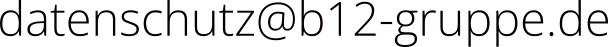 Bild, das die Datenschutz-Mailadresse von Studio B12 zeigt