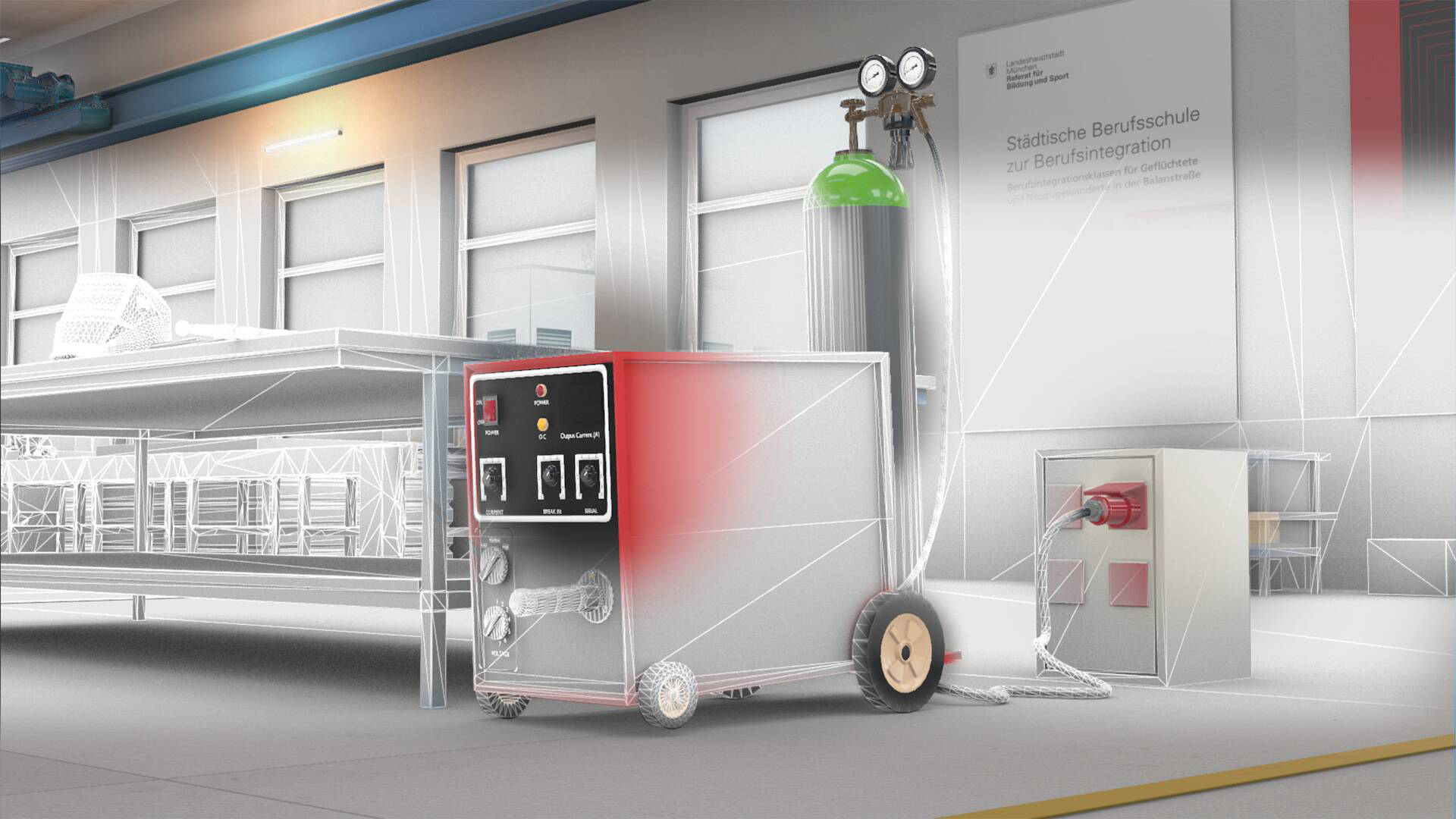 VR-Anwendung mit Lernwelt der Städtischen Berufsschule zur Berufsintegration